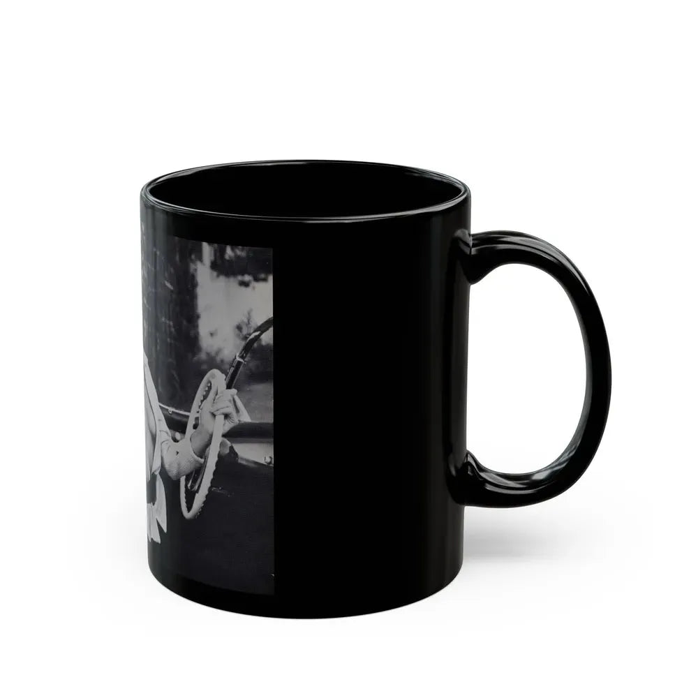 Jeanne Carmen #205 (Vintage Female Icon) Black Coffee Mug - Go Mug Yourself
