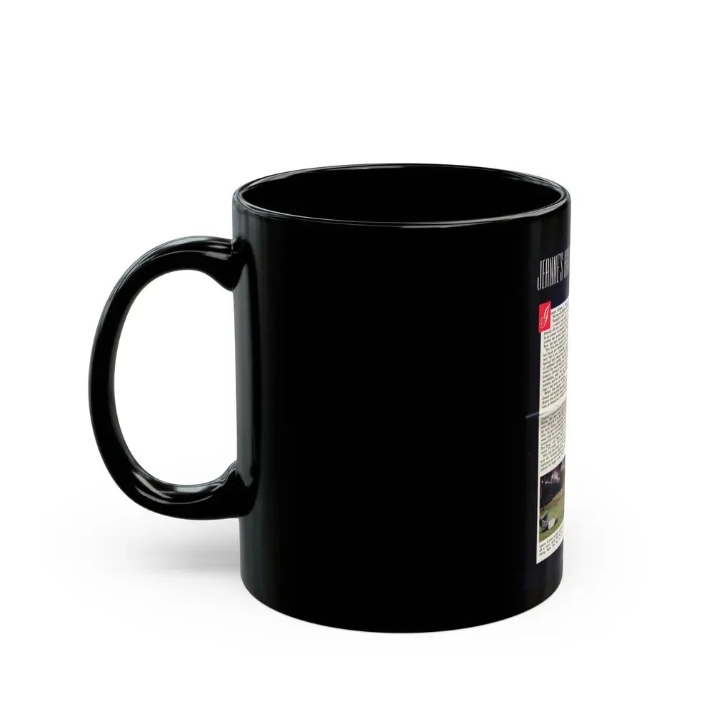 Jeanne Carmen #206 (Vintage Female Icon) Black Coffee Mug - Go Mug Yourself