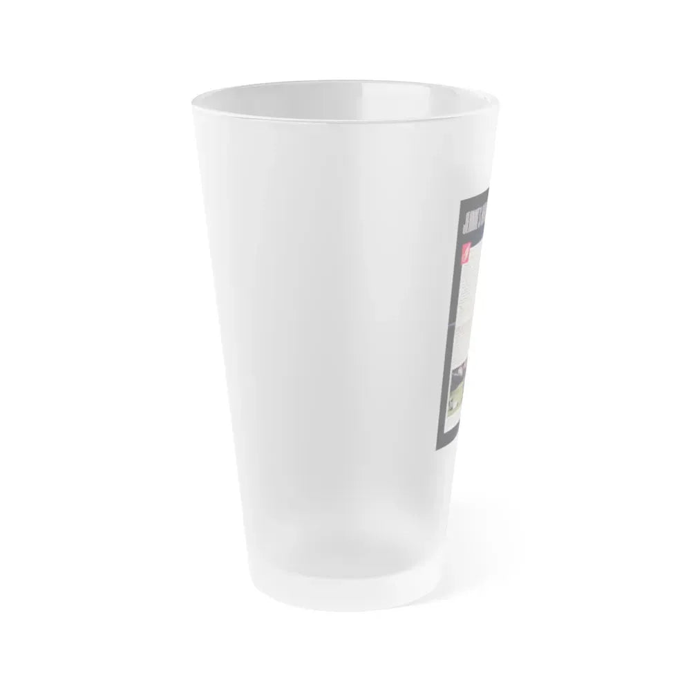 Jeanne Carmen #206 (Vintage Female Icon) Frosted Pint Glass 16oz - Go Mug Yourself
