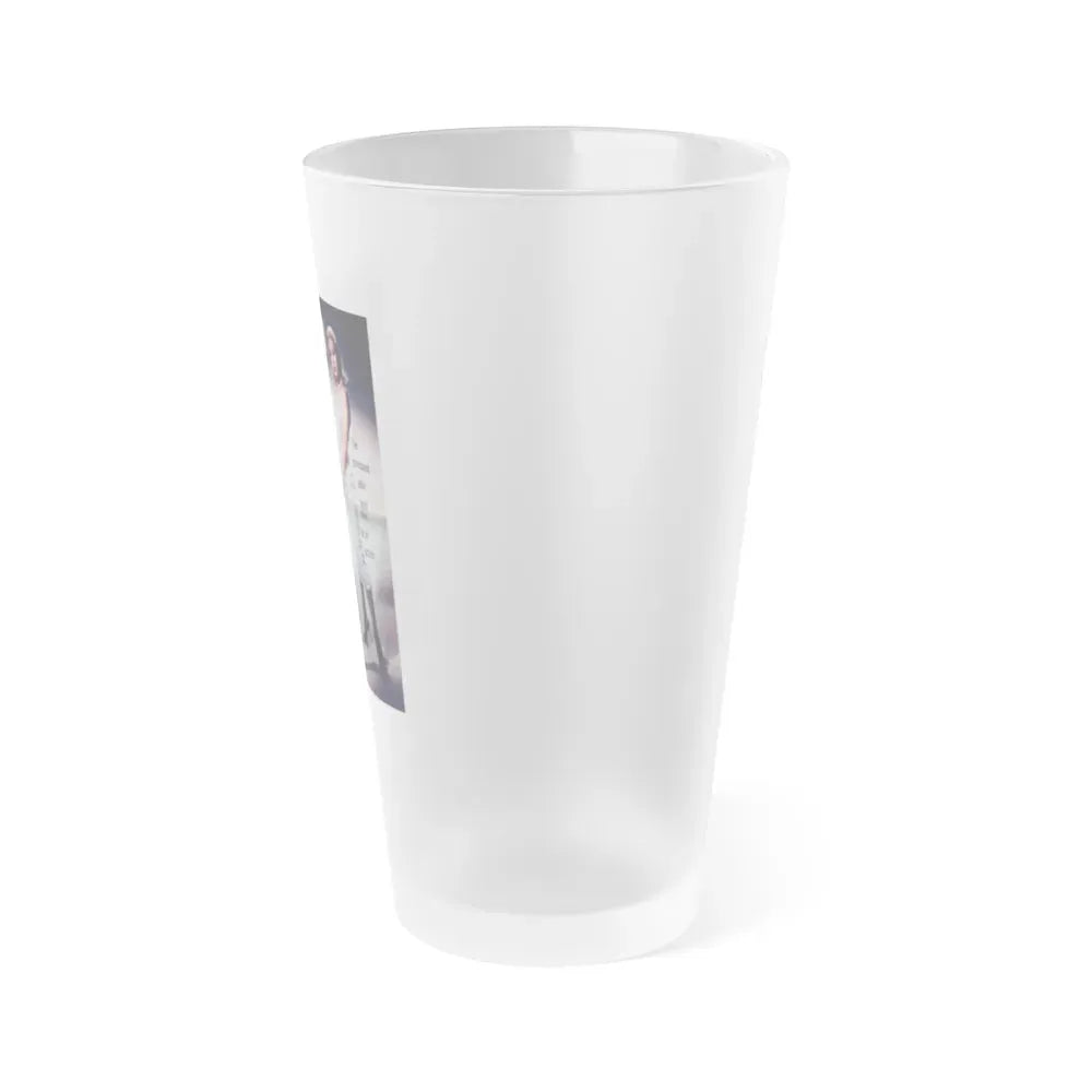 Jeanne Carmen #206 (Vintage Female Icon) Frosted Pint Glass 16oz - Go Mug Yourself
