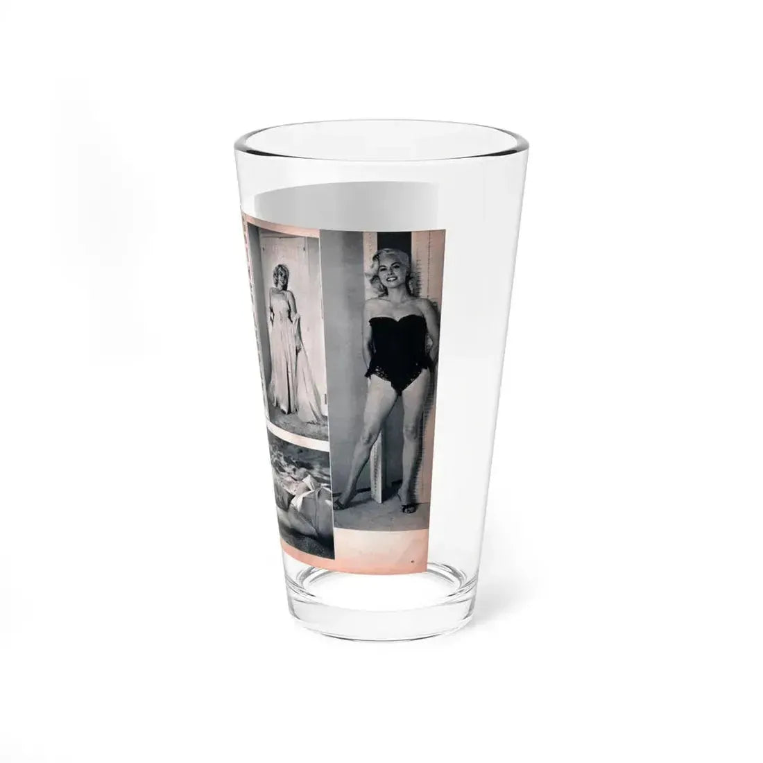 Jeanne Carmen #215 - Pages 40 & 41 Pages 3 & 4 of 6+4 B&W Photos & start of article from Man's Conquest Mag. October '60 (Vintage Female Icon) Pint Glass 16oz - Go Mug Yourself