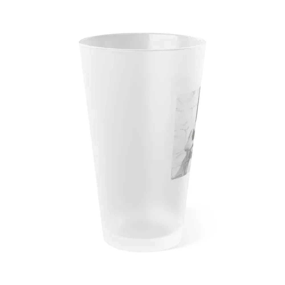 Jeanne Carmen #220 (Vintage Female Icon) Frosted Pint Glass 16oz - Go Mug Yourself