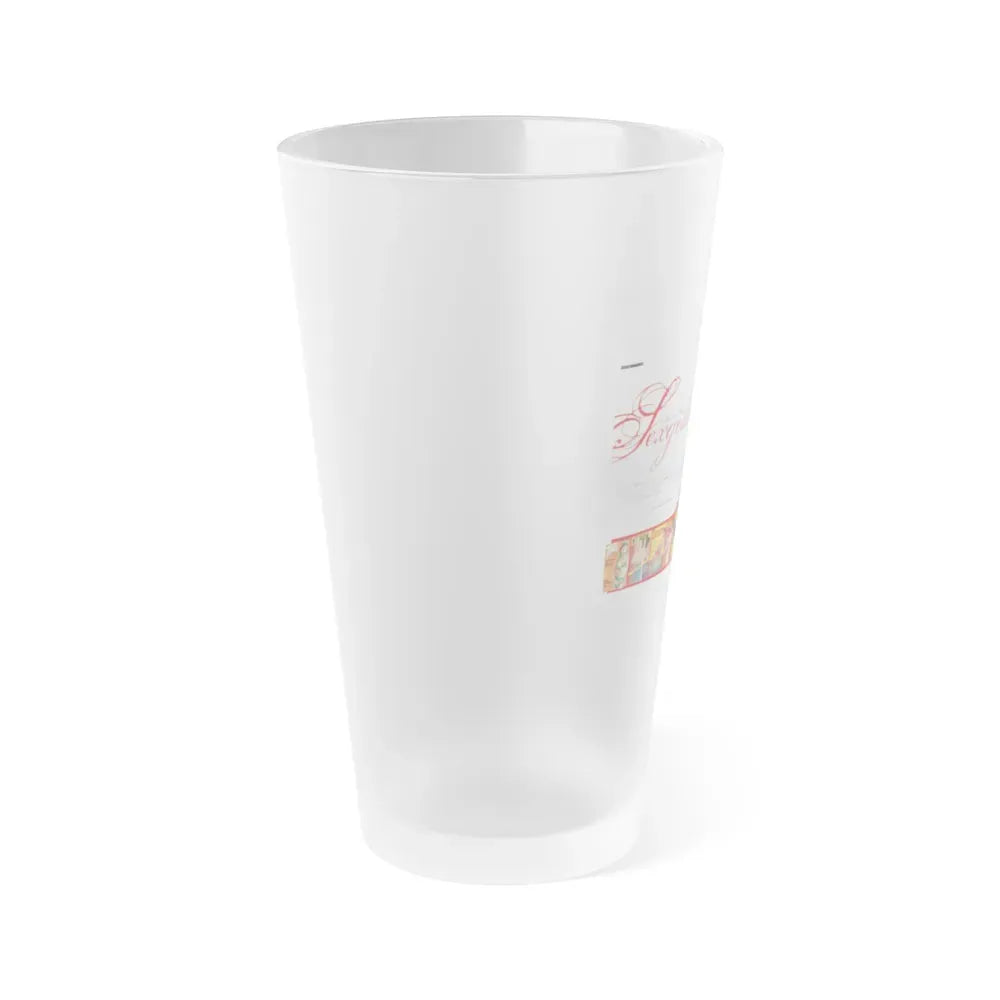 Jeanne Carmen #222 - German Mag. Layout (Vintage Female Icon) Frosted Pint Glass 16oz - Go Mug Yourself
