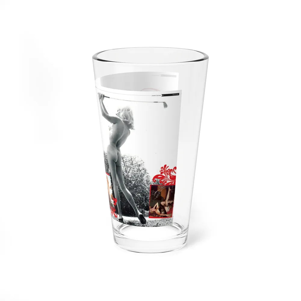 Jeanne Carmen #222 - German Mag. Layout (Vintage Female Icon) Pint Glass 16oz - Go Mug Yourself