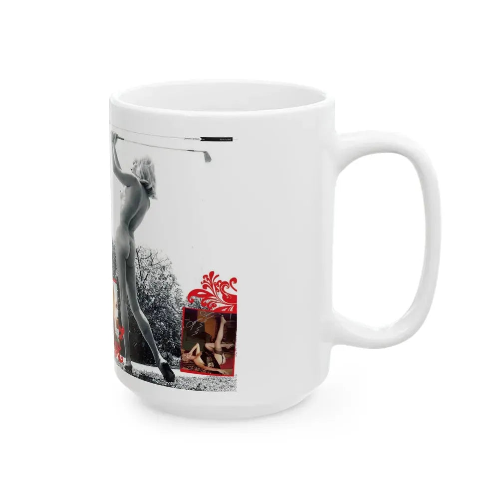 Jeanne Carmen #222 - German Mag. Layout (Vintage Female Icon) White Coffee Mug - Go Mug Yourself