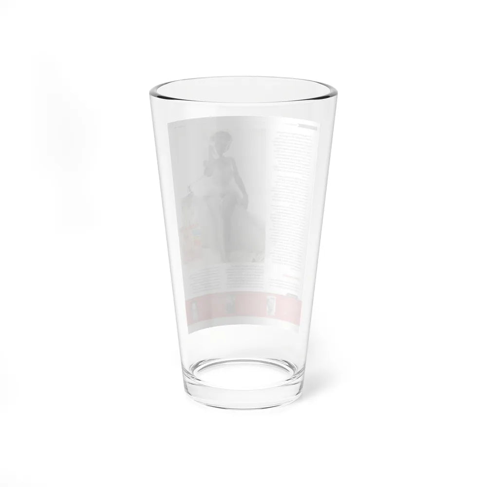 Jeanne Carmen #223 - German Mag. Layout (Vintage Female Icon) Pint Glass 16oz - Go Mug Yourself