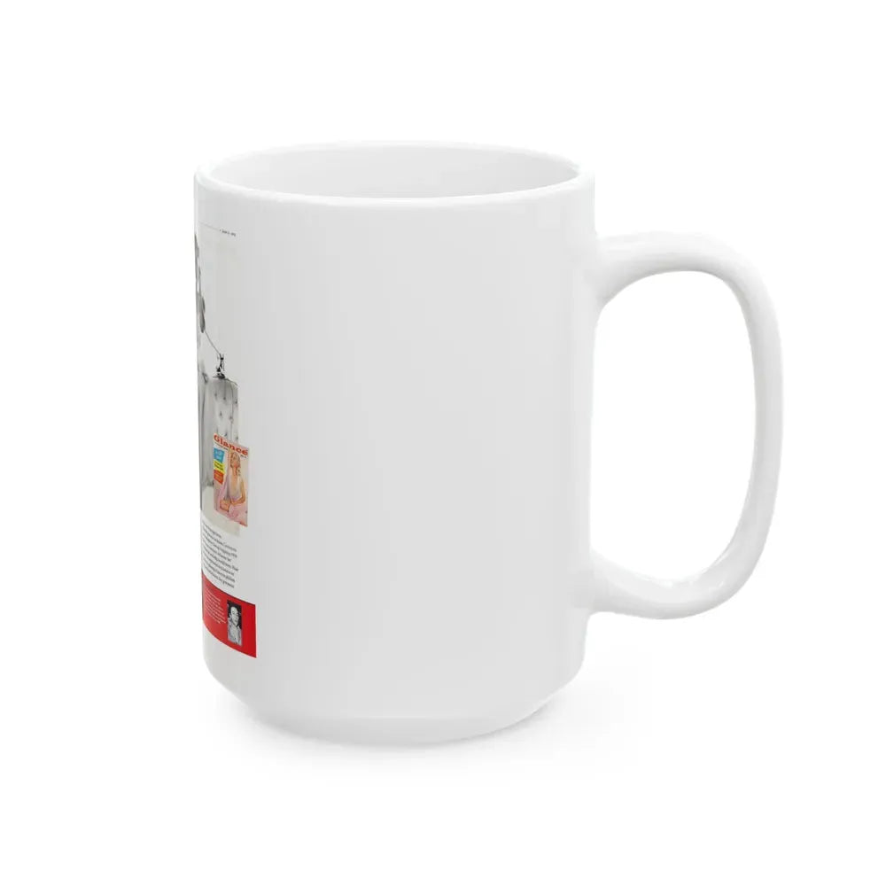 Jeanne Carmen #223 - German Mag. Layout (Vintage Female Icon) White Coffee Mug - Go Mug Yourself