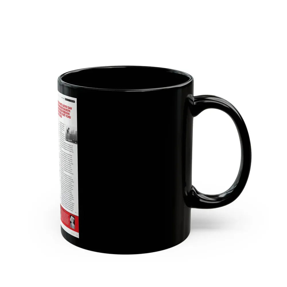Jeanne Carmen #224 - German Mag. Layout (Vintage Female Icon) Black Coffee Mug - Go Mug Yourself