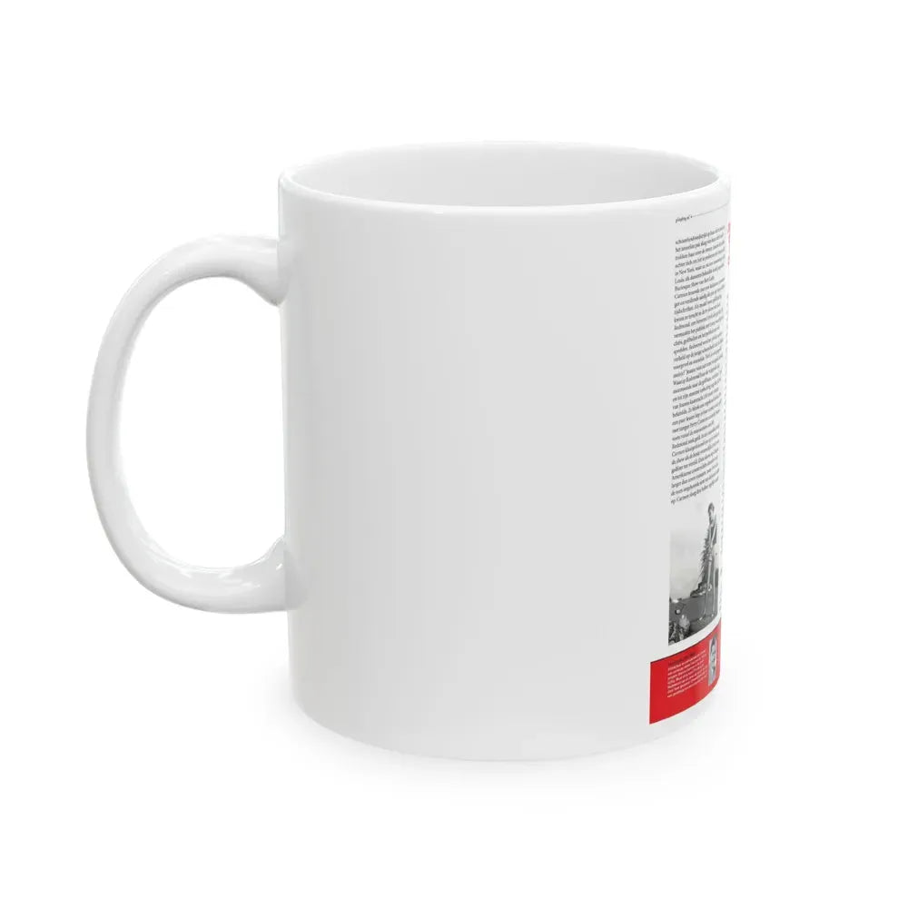 Jeanne Carmen #224 - German Mag. Layout (Vintage Female Icon) White Coffee Mug - Go Mug Yourself
