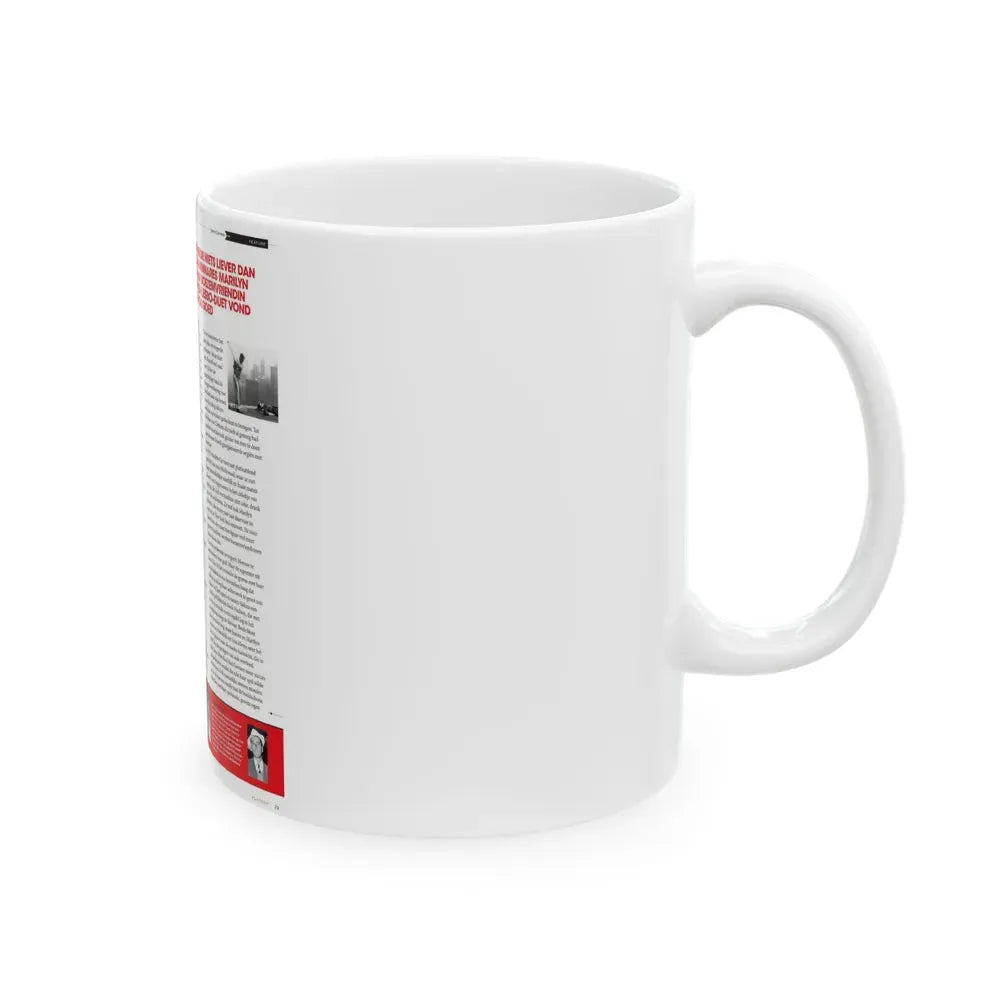 Jeanne Carmen #224 - German Mag. Layout (Vintage Female Icon) White Coffee Mug - Go Mug Yourself