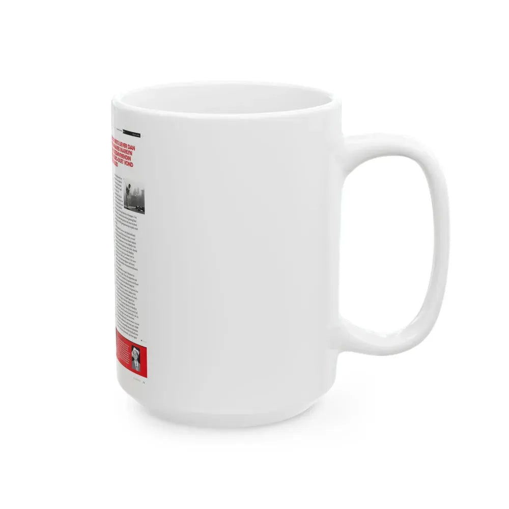 Jeanne Carmen #224 - German Mag. Layout (Vintage Female Icon) White Coffee Mug - Go Mug Yourself