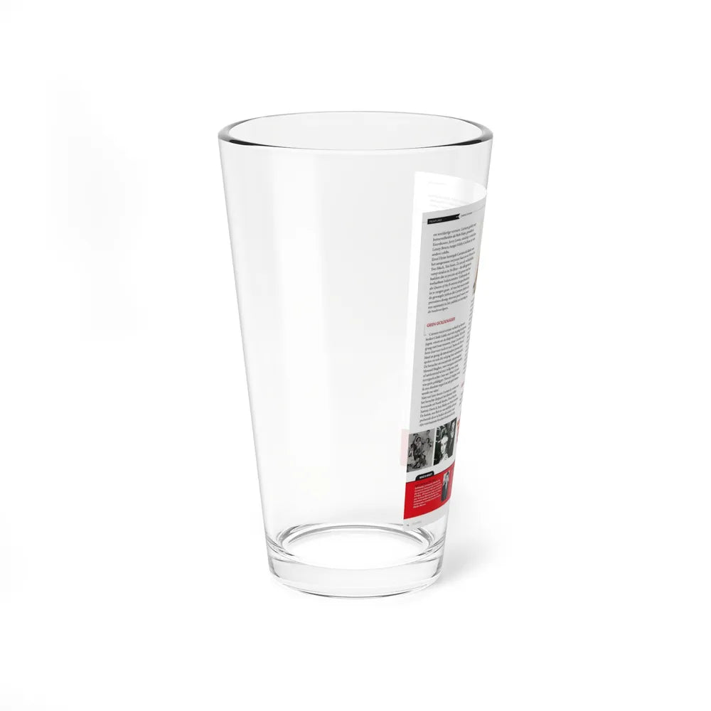 Jeanne Carmen #225 - German Mag. Layout (Vintage Female Icon) Pint Glass 16oz - Go Mug Yourself