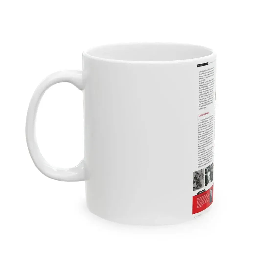 Jeanne Carmen #225 - German Mag. Layout (Vintage Female Icon) White Coffee Mug - Go Mug Yourself