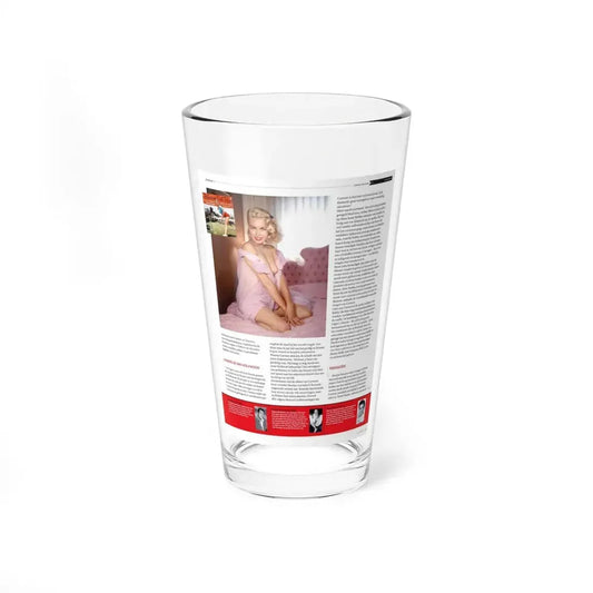 Jeanne Carmen #226 - German Mag. Layout (Vintage Female Icon) Pint Glass 16oz 16oz - Go Mug Yourself