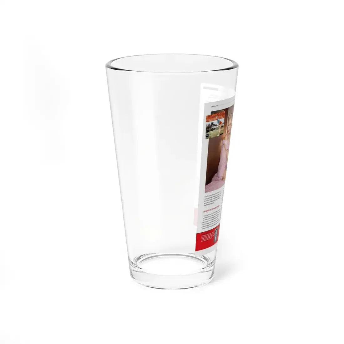 Jeanne Carmen #226 - German Mag. Layout (Vintage Female Icon) Pint Glass 16oz - Go Mug Yourself