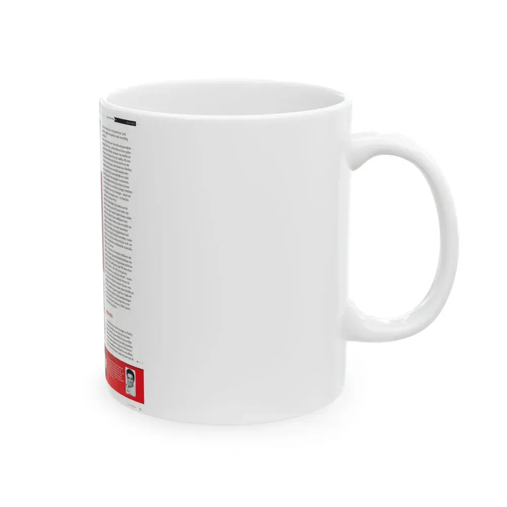 Jeanne Carmen #226 - German Mag. Layout (Vintage Female Icon) White Coffee Mug - Go Mug Yourself