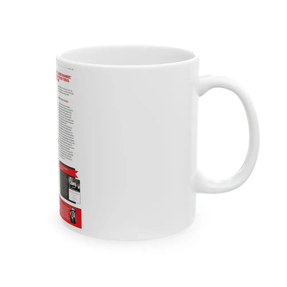 Jeanne Carmen #227 - German Mag. Layout (Vintage Female Icon) White Coffee Mug - Go Mug Yourself
