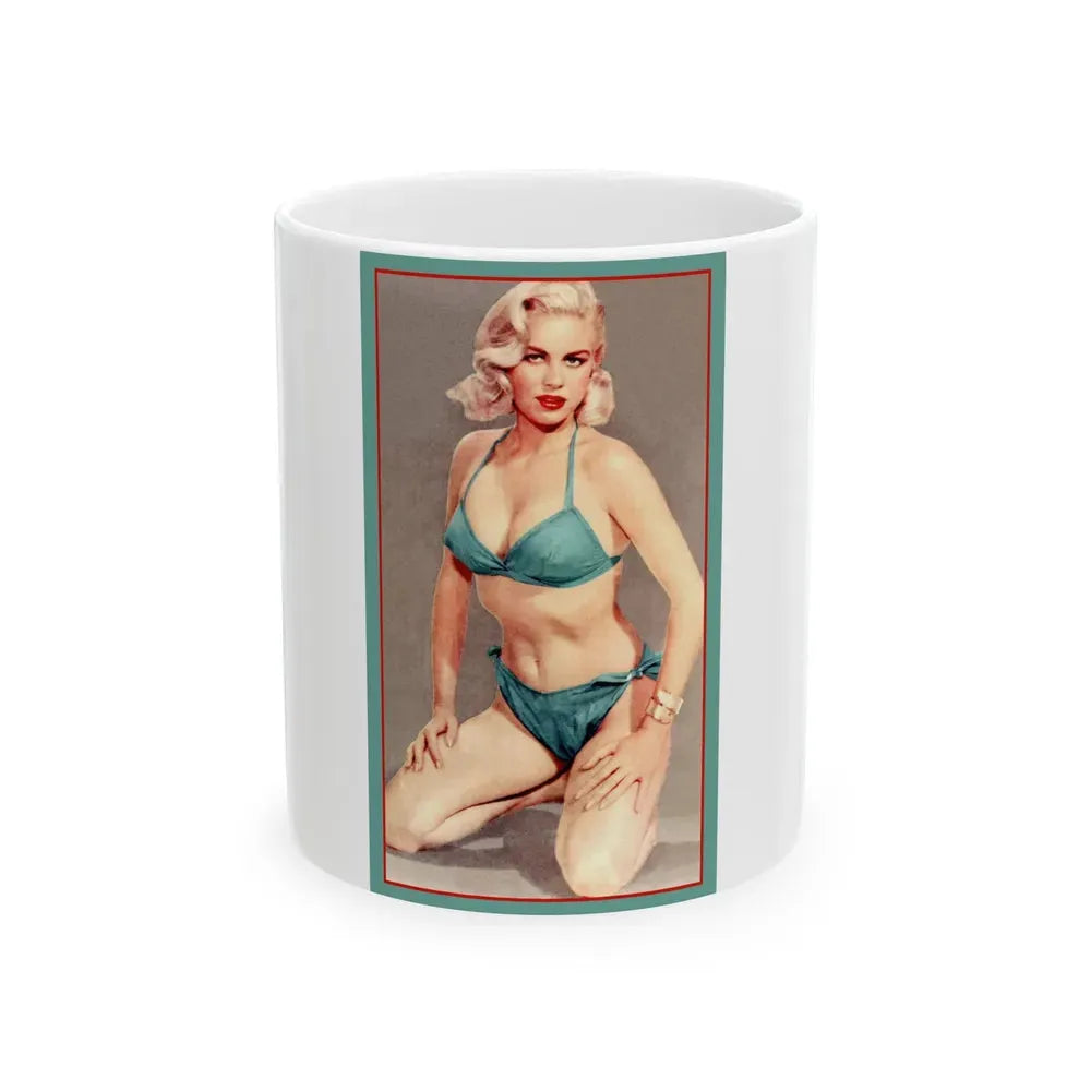 Jeanne Carmen #232 (Vintage Female Icon) White Coffee Mug 11oz - Go Mug Yourself