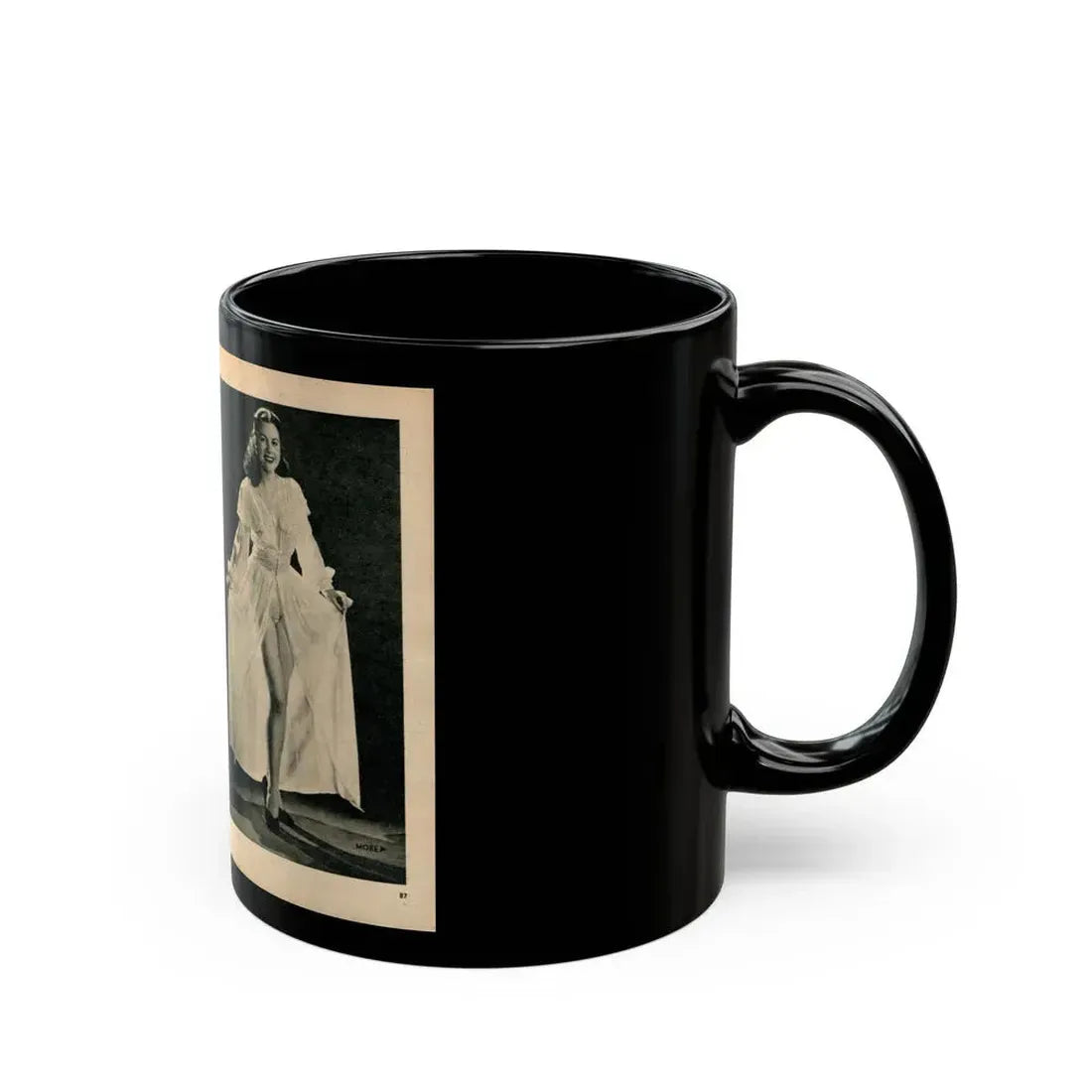 Jeanne Carmen #324 - Page 86 & 87 Pages 2 & 3 of 5 with 2 B&W Pin-Up Pics from PHOTO Digest Mag. Sept. '53 (Vintage Female Icon) Black Coffee Mug - Go Mug Yourself