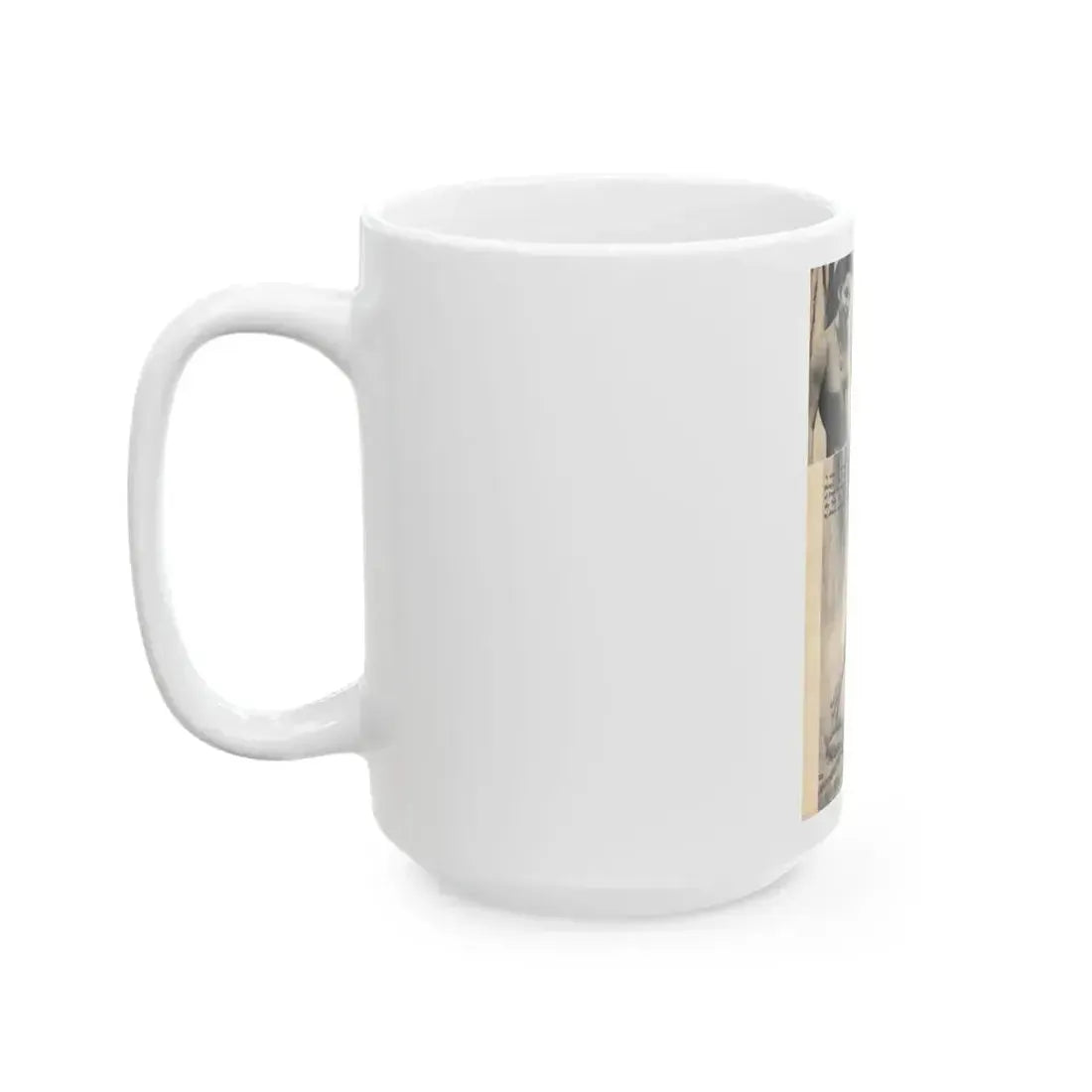 Jeanne Carmen #327 - Page 132 Pages 3 of 3 with 1 B&W Pin-Up Pic also B&W Glamour Shot from TAB Digest Mag. Jan. '54 (Vintage Female Icon) White Coffee Mug - Go Mug Yourself