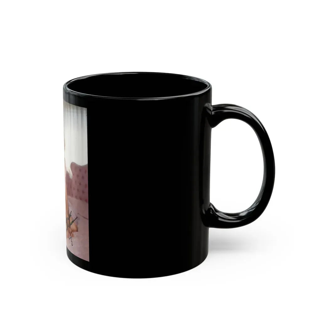 Jeanne Carmen #45 (Vintage Female Icon) Black Coffee Mug - Go Mug Yourself