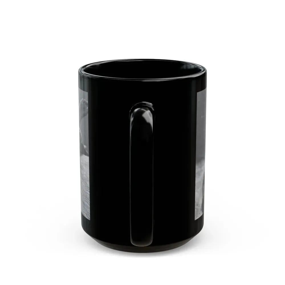 Jeanne Carmen #46 (Vintage Female Icon) Black Coffee Mug - Go Mug Yourself