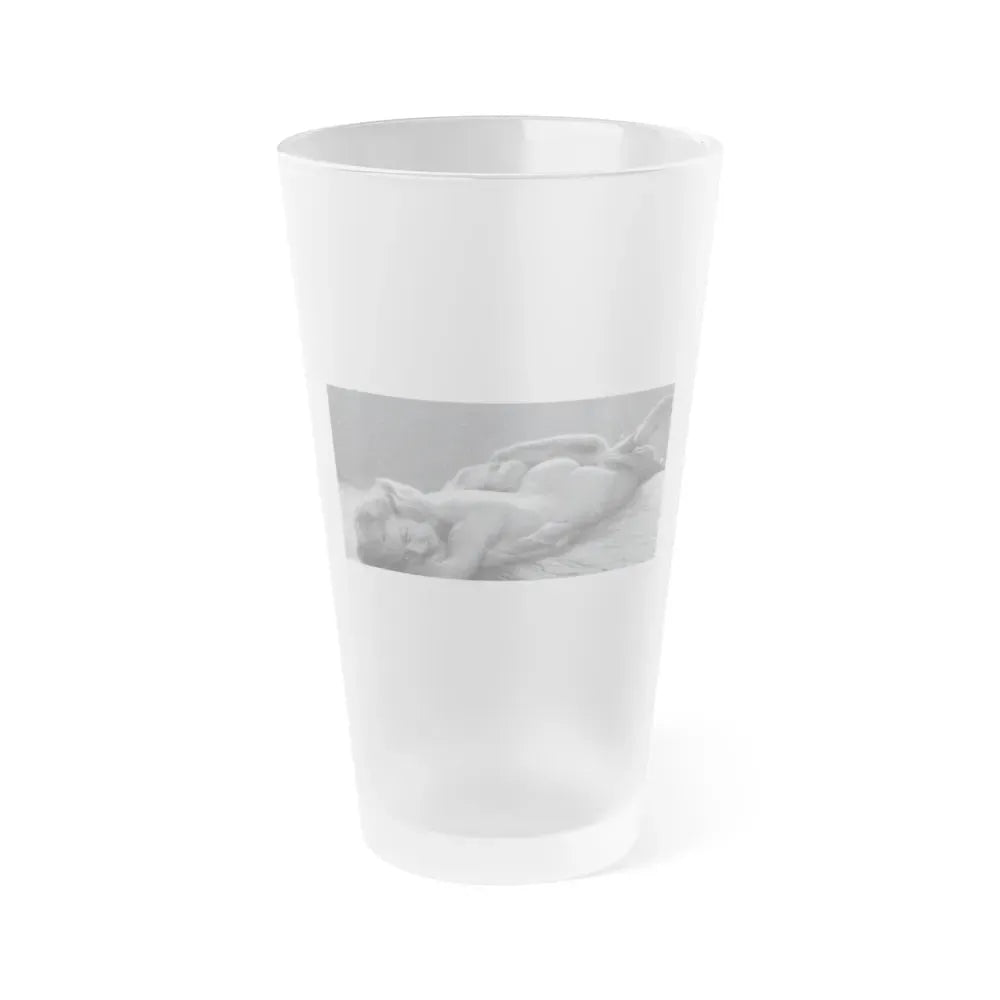 Jeanne Carmen #46 (Vintage Female Icon) Frosted Pint Glass 16oz 16oz Frosted - Go Mug Yourself