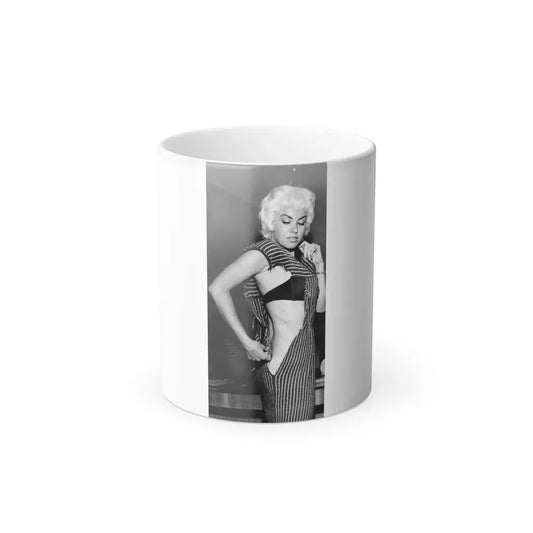 Jeanne Carmen #49 (Vintage Female Icon) Color Changing Coffee Mug 11oz - Go Mug Yourself