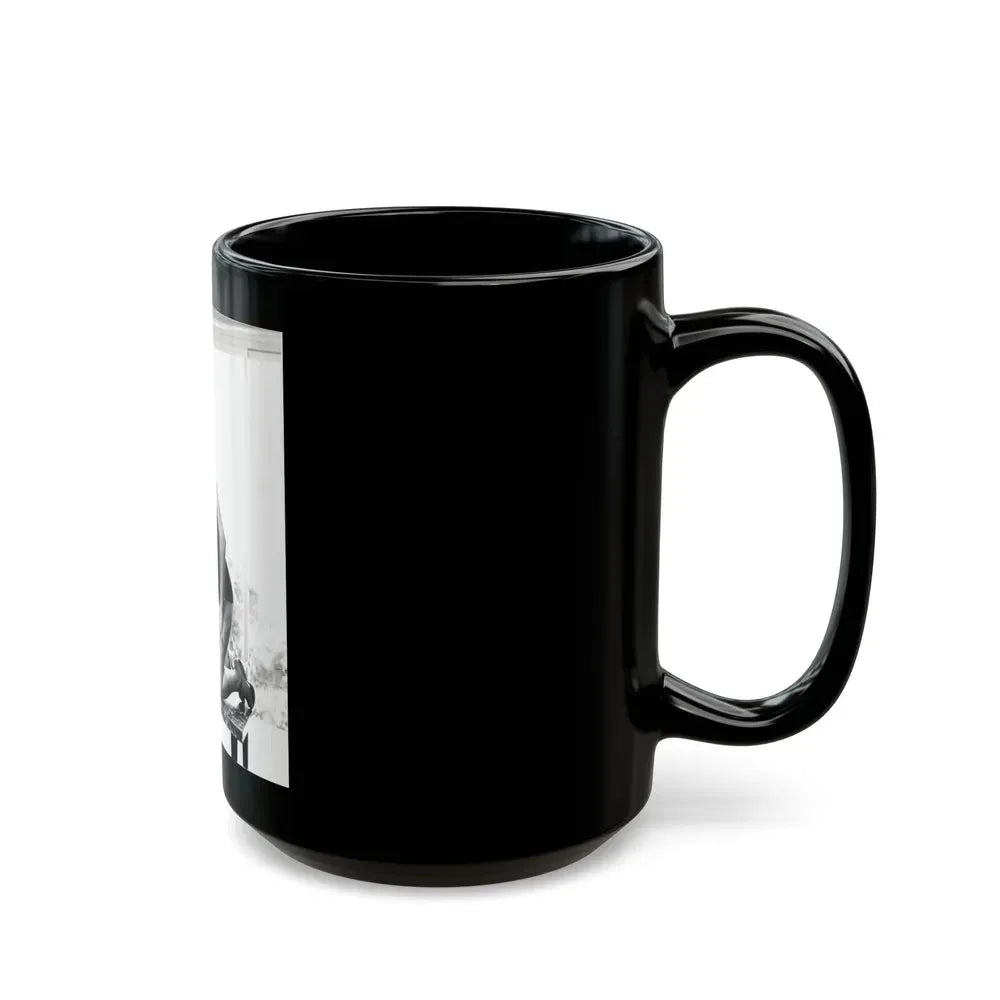 Jeanne Carmen #50 (Vintage Female Icon) Black Coffee Mug - Go Mug Yourself