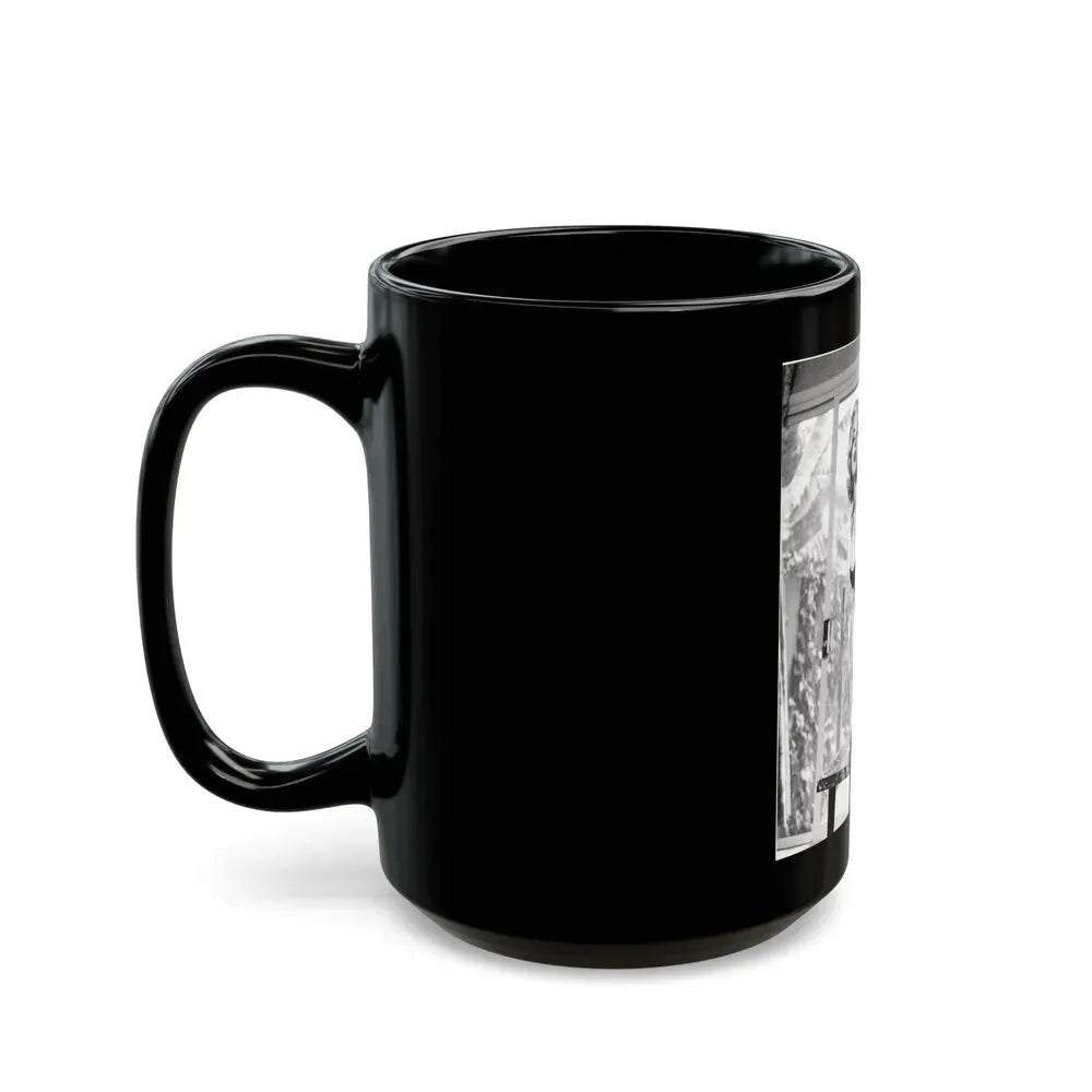 Jeanne Carmen #50 (Vintage Female Icon) Black Coffee Mug - Go Mug Yourself
