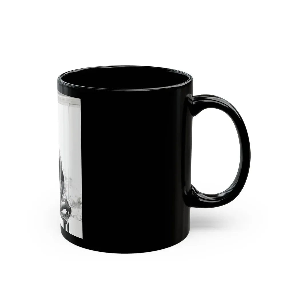 Jeanne Carmen #50 (Vintage Female Icon) Black Coffee Mug - Go Mug Yourself