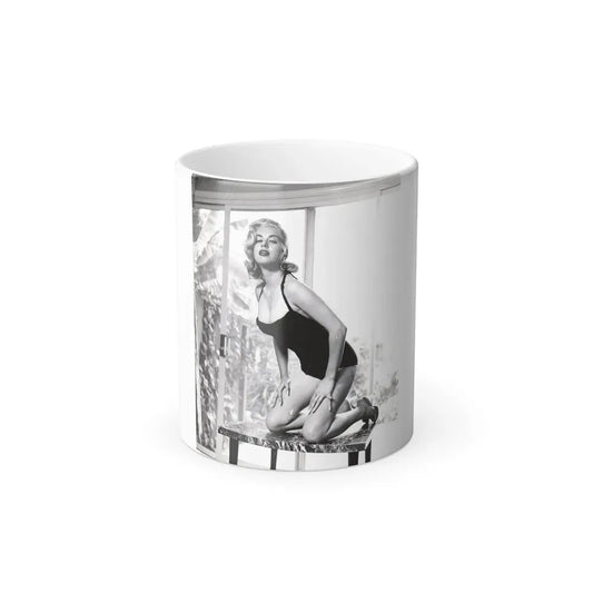 Jeanne Carmen #50 (Vintage Female Icon) Color Changing Coffee Mug 11oz - Go Mug Yourself