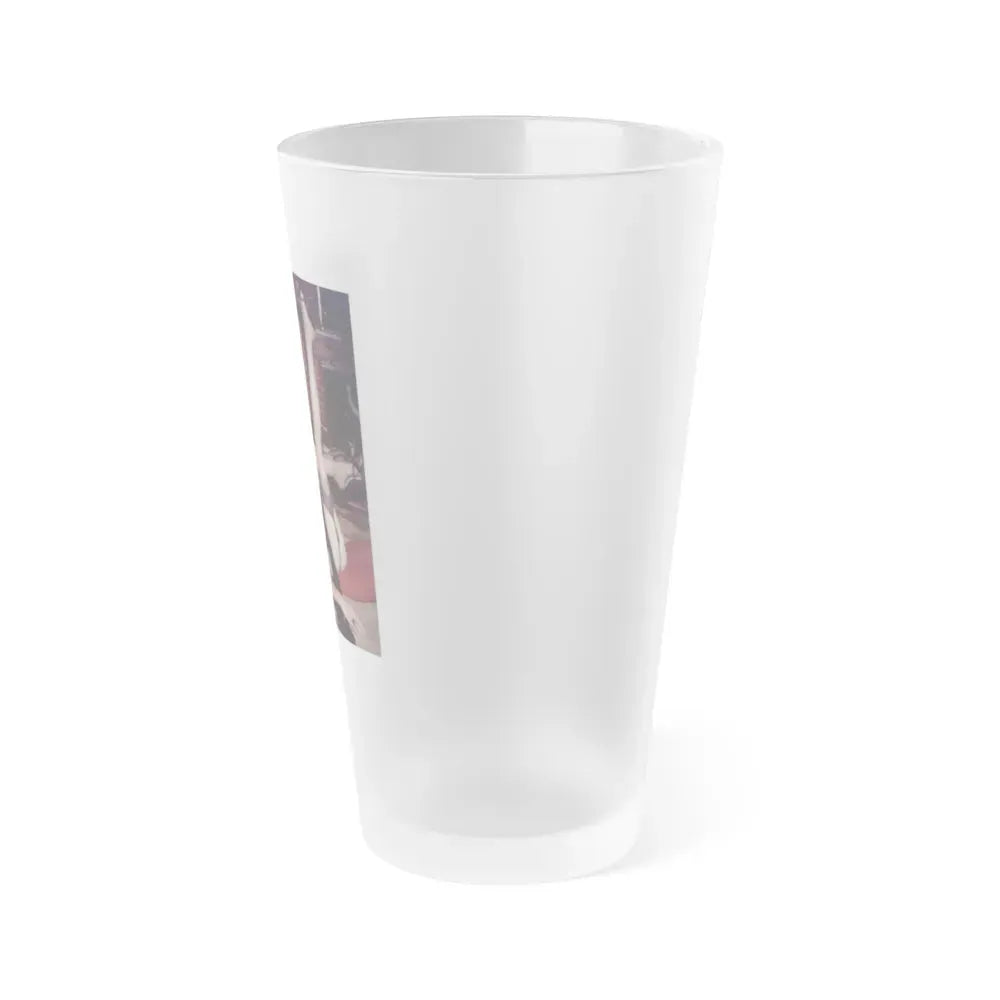 Jeanne Carmen #56 (Vintage Female Icon) Frosted Pint Glass 16oz - Go Mug Yourself