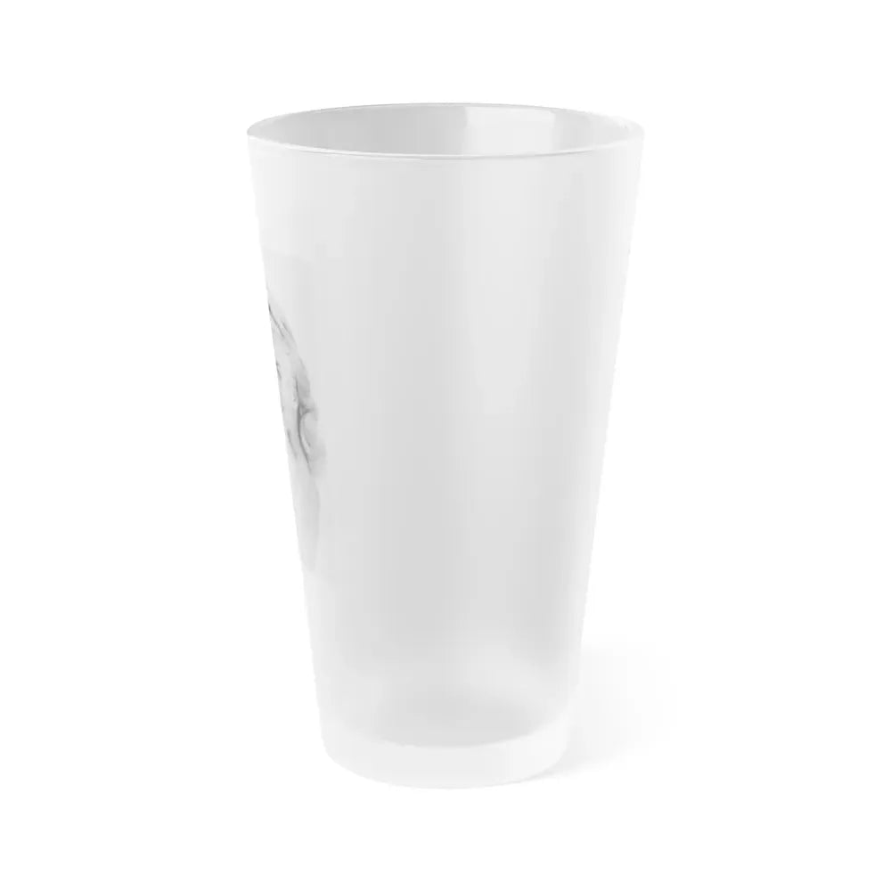 Jeanne Carmen #57 (Vintage Female Icon) Frosted Pint Glass 16oz - Go Mug Yourself