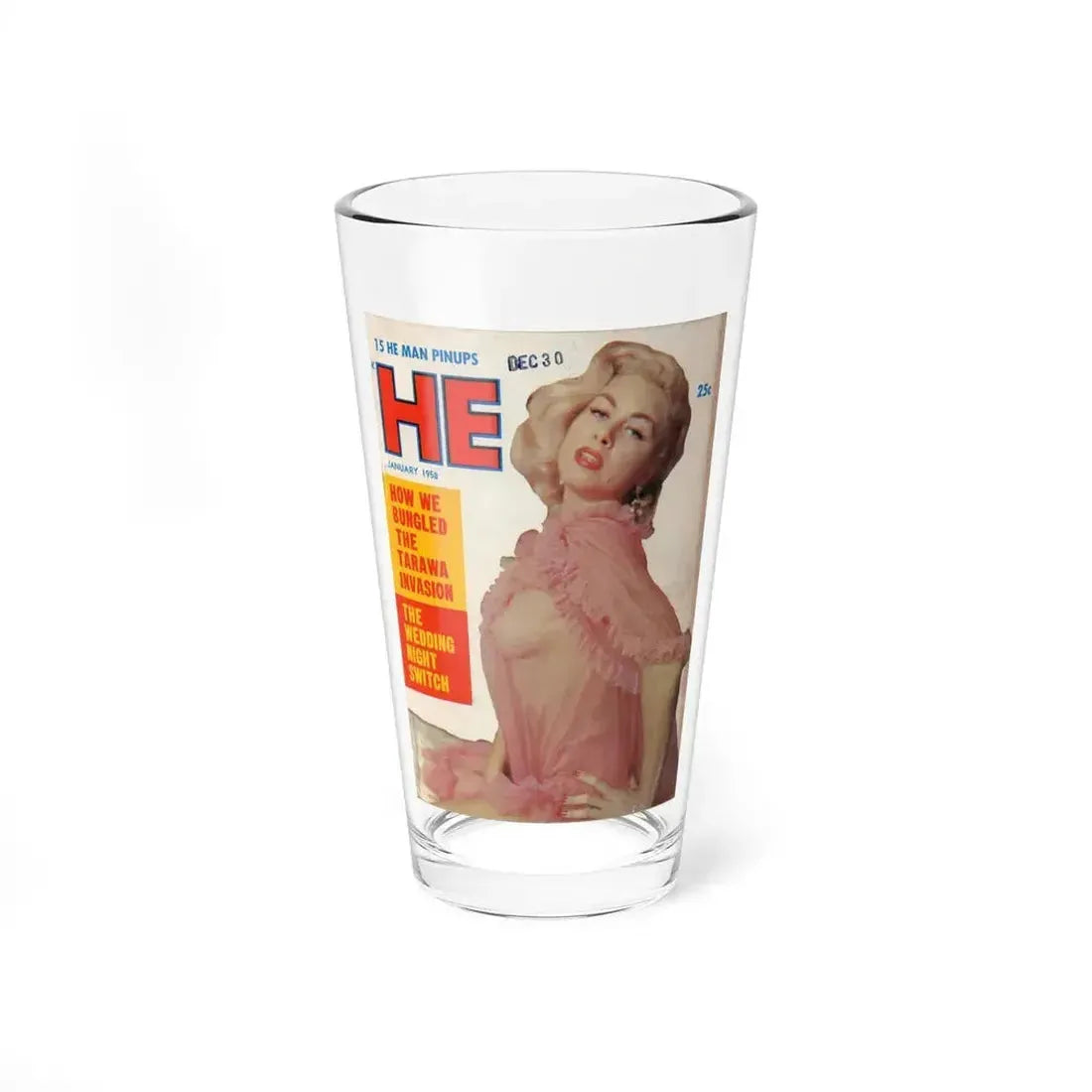 Jeanne Carmen #89 - Mag. Cover (Vintage Female Icon) Pint Glass 16oz 16oz - Go Mug Yourself