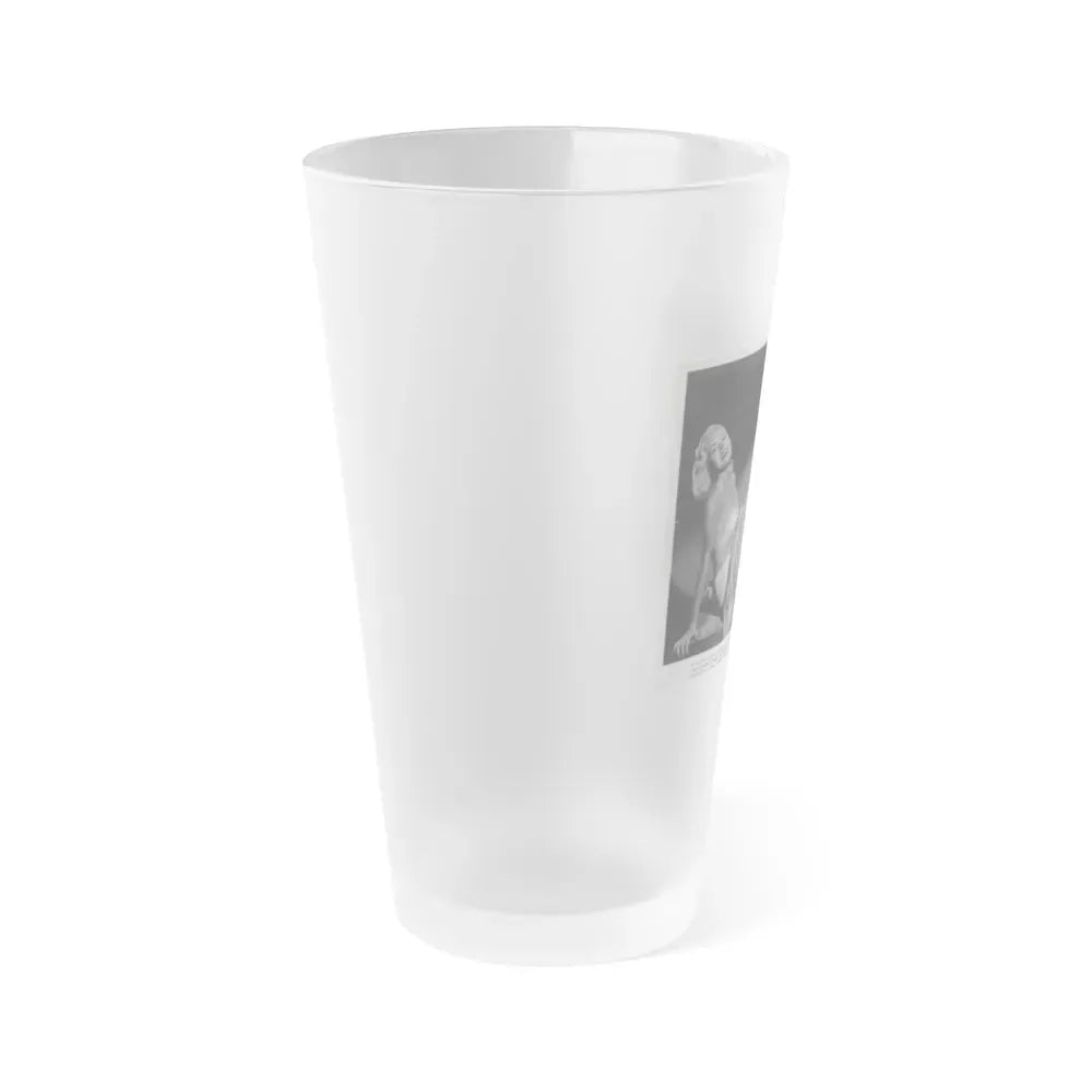 Jeanne Carmen #91 (Vintage Female Icon) Frosted Pint Glass 16oz - Go Mug Yourself