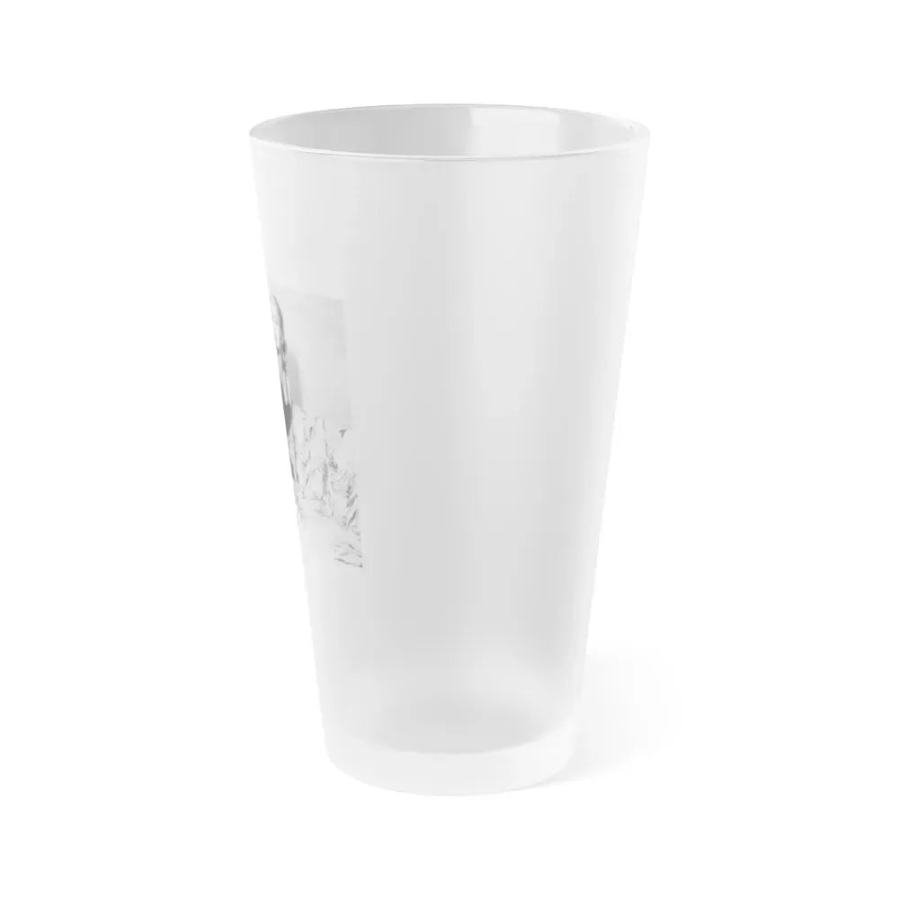 Jeanne Carmen #92 1 (Vintage Female Icon) Frosted Pint Glass 16oz - Go Mug Yourself