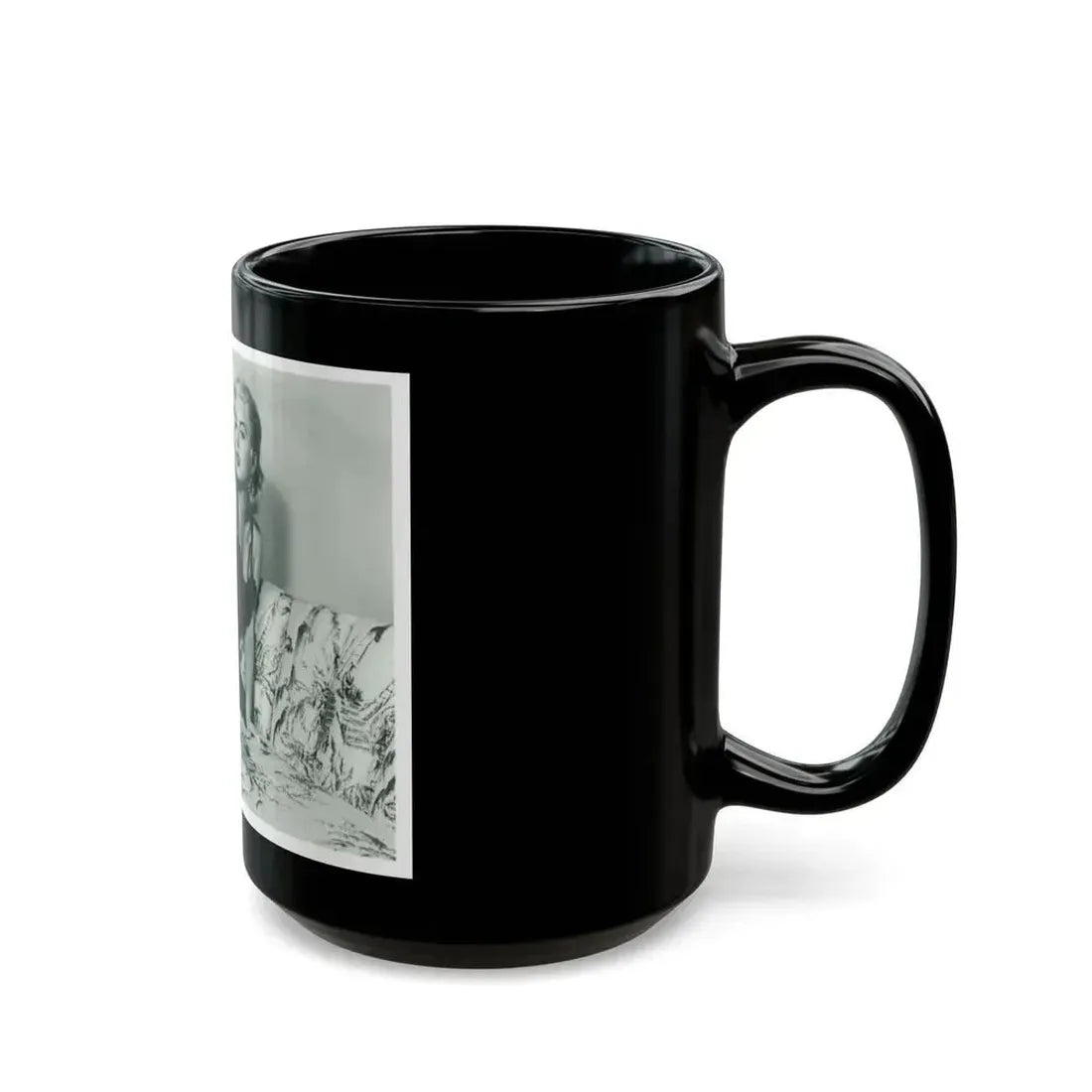 Jeanne Carmen #92 (Vintage Female Icon) Black Coffee Mug - Go Mug Yourself