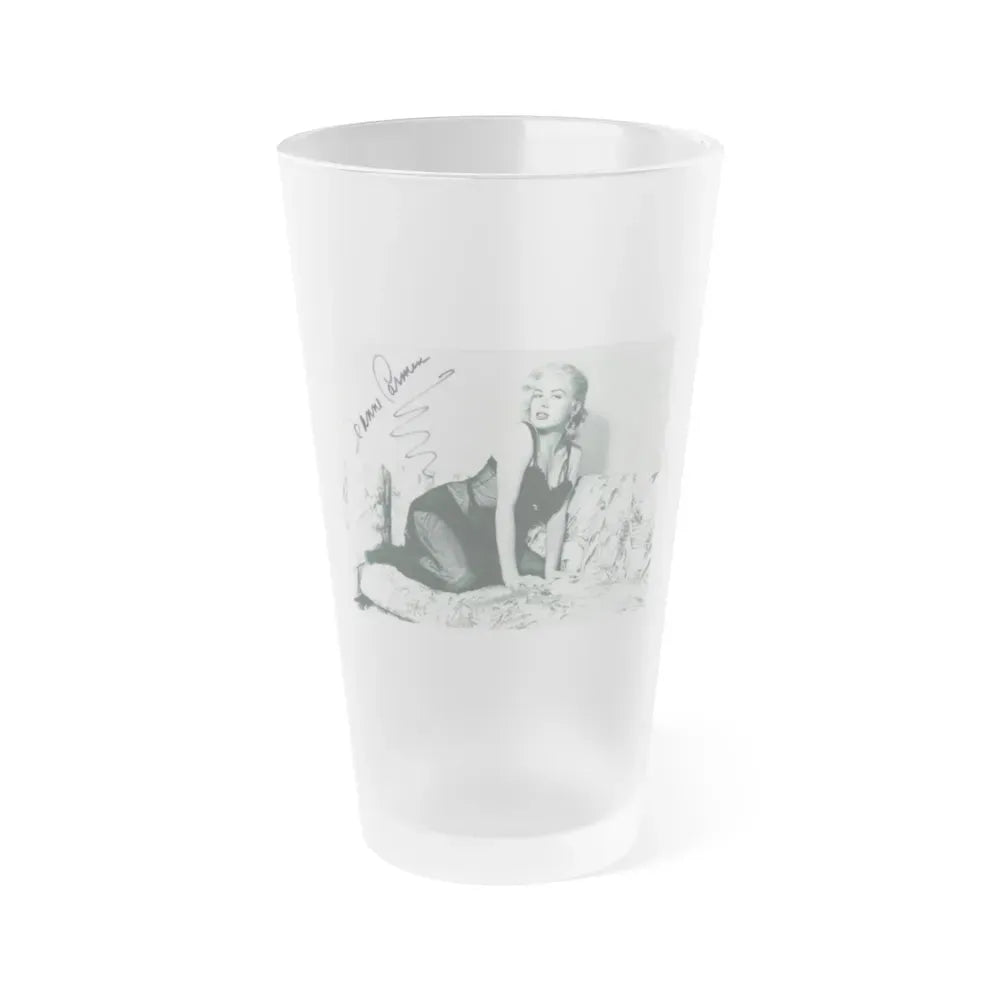 Jeanne Carmen #92 (Vintage Female Icon) Frosted Pint Glass 16oz 16oz Frosted - Go Mug Yourself