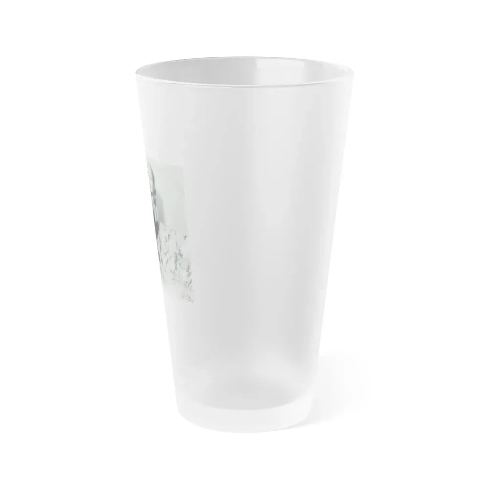 Jeanne Carmen #92 (Vintage Female Icon) Frosted Pint Glass 16oz - Go Mug Yourself