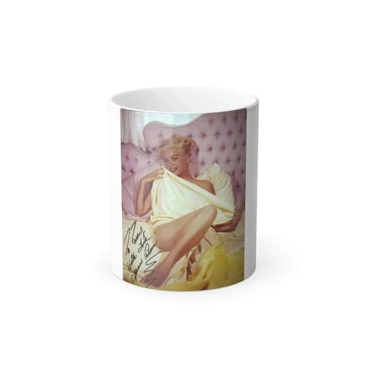 Jeanne Carmen #99 (Vintage Female Icon) Color Changing Coffee Mug 11oz - Go Mug Yourself