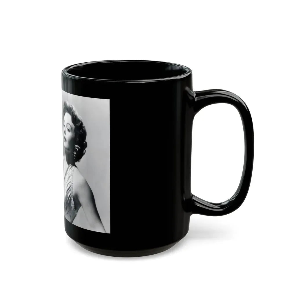 Jeanne Crain #112 (Vintage Female Icon) Black Coffee Mug - Go Mug Yourself