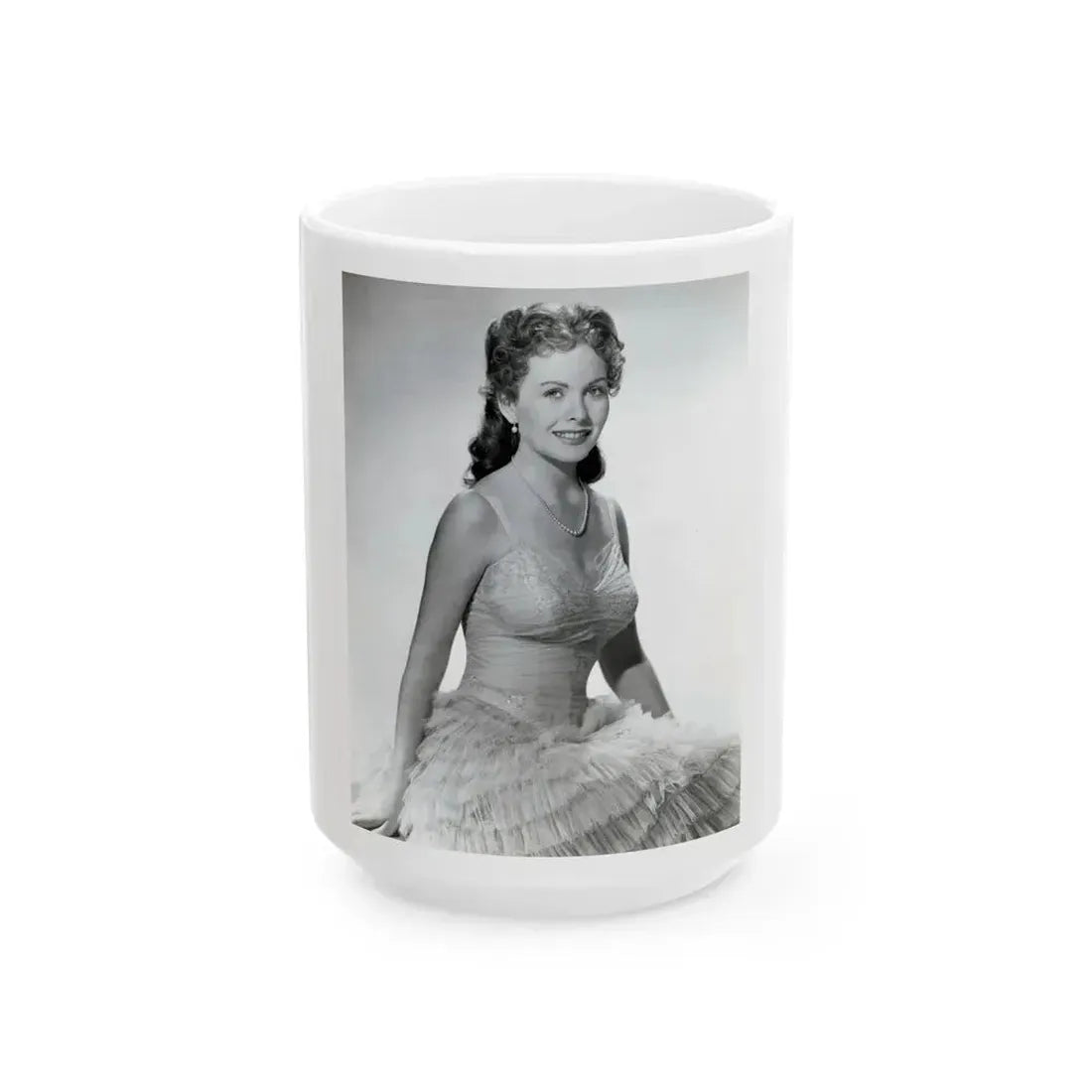 Jeanne Crain #177 (Vintage Female Icon) White Coffee Mug 15oz - Go Mug Yourself