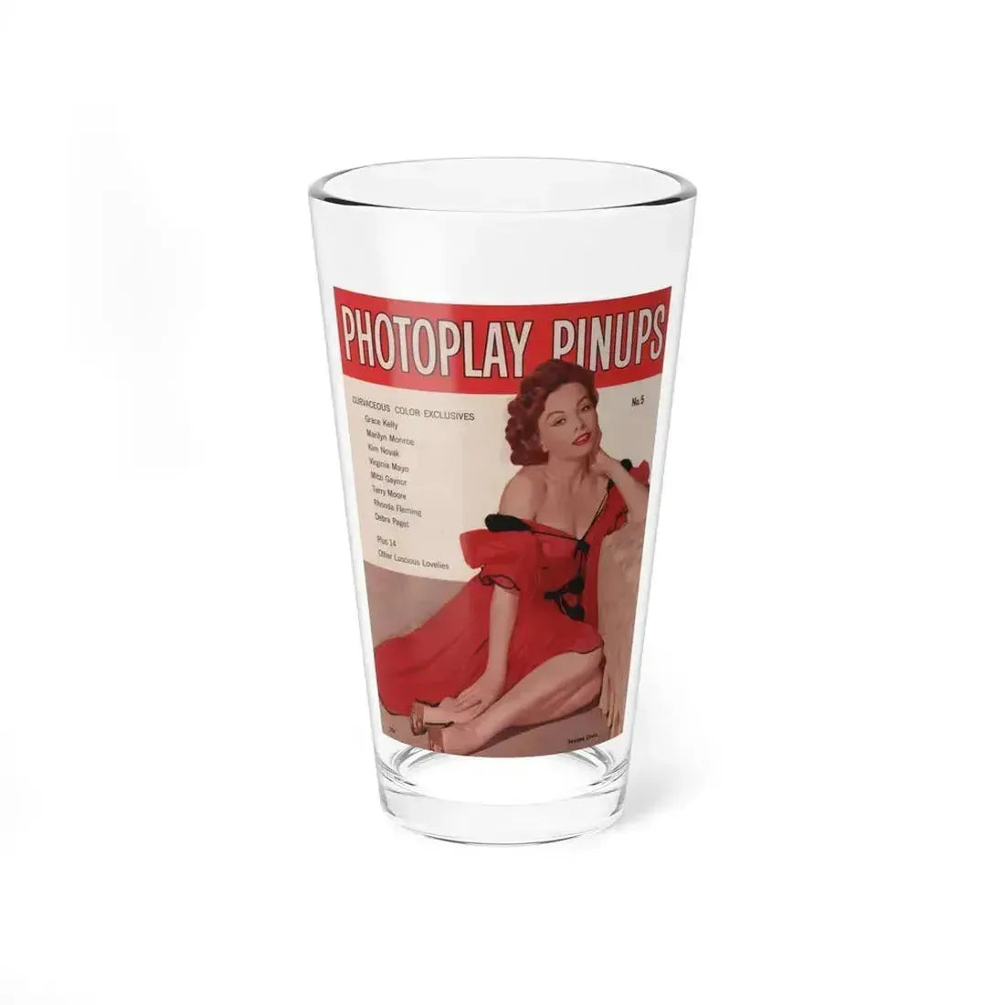 Jeanne Crain #187 - Photoplay Pin-Ups Magazine Issue #5 (Vintage Female Icon) Pint Glass 16oz 16oz - Go Mug Yourself