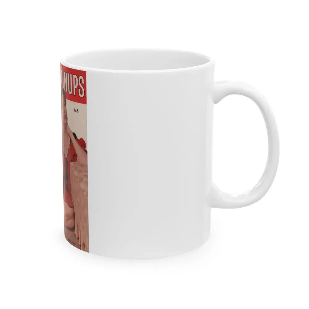 Jeanne Crain #187 - Photoplay Pin-Ups Magazine Issue #5 (Vintage Female Icon) White Coffee Mug - Go Mug Yourself