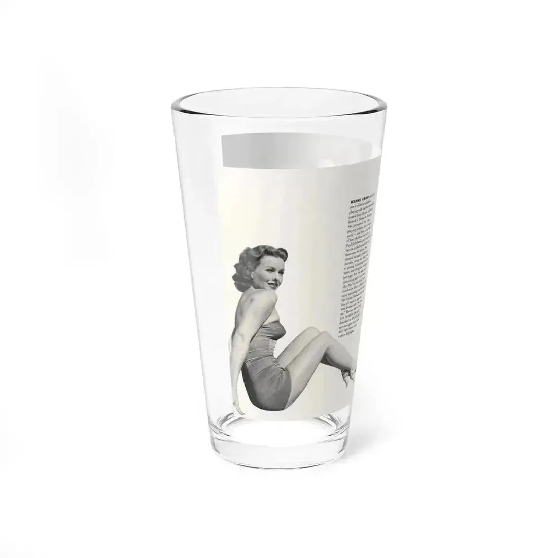 Jeanne Crain #189 - Modern Screen Pin-Ups Magazine Issue #1 (Vintage Female Icon) Pint Glass 16oz - Go Mug Yourself