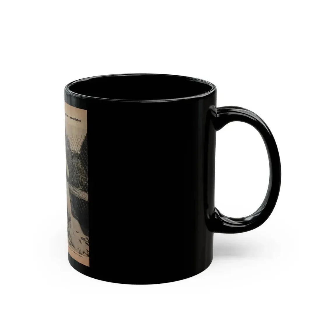 Jeanne Crain #194 - 8.5x10.5 Circa 50's B&W Full Body Magazine Page Photo (Vintage Female Icon) Black Coffee Mug - Go Mug Yourself