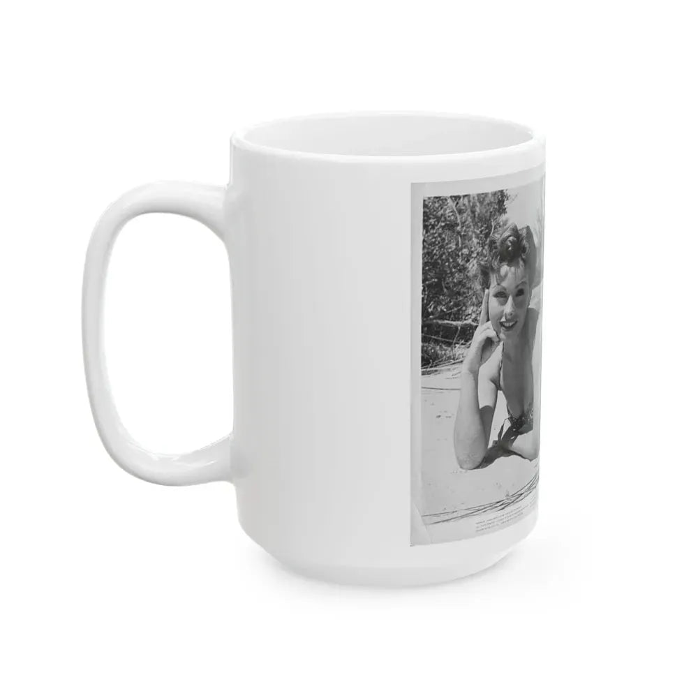 Jeanne Crain #81 (Vintage Female Icon) White Coffee Mug - Go Mug Yourself