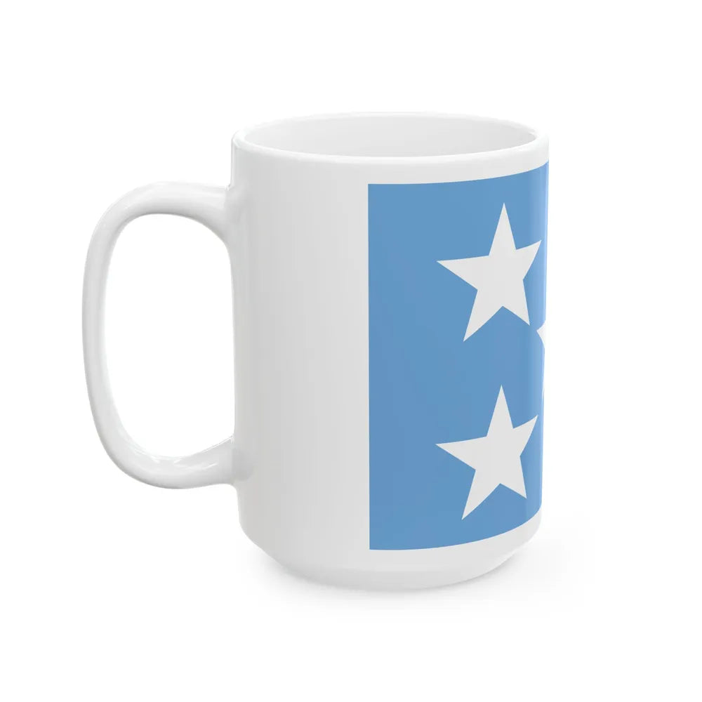 Jefe de operaciones navales armada Argentina bandera (Argentina) White Coffee Mug - Go Mug Yourself