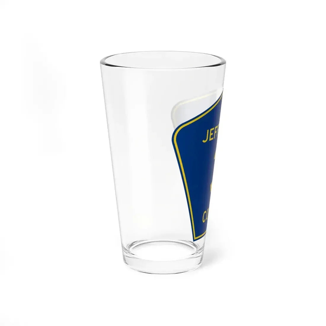Jefferson County 3 (Florida) (Road Sign) Pint Glss 16oz - Go Mug Yourself
